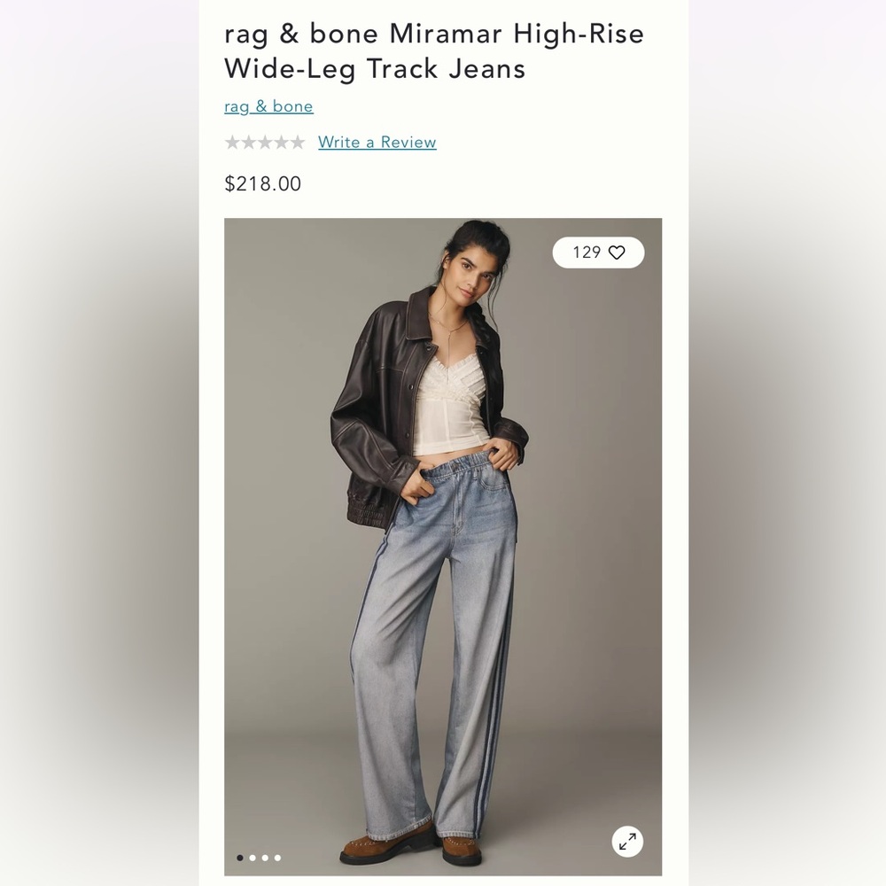 rag & bone Miramar Track Pant Jeans